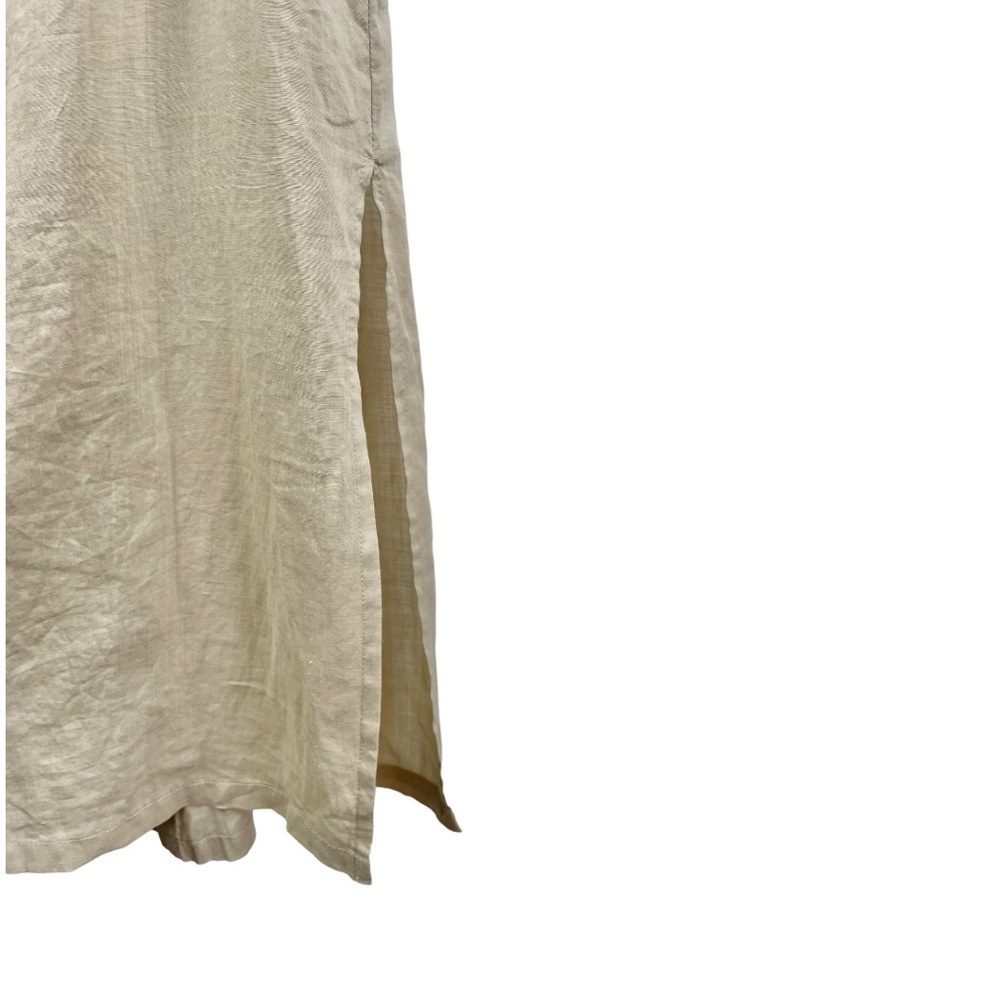 Sakura Hime Japan Natural Linen Long Kaftan Shirt Dress Size M/L - Picture 7 of 8